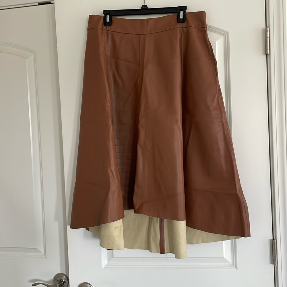 Gorgeous faux leather maxi skirt!